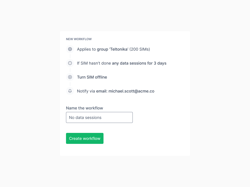 Automating SIM management with 'if this, then that'
